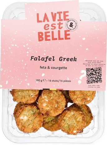 Griekse falafel, feta-courgette, 200gr, La Vie Est Belle