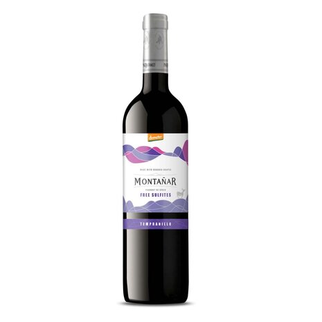 Tempranillo, zonder toegevoegd sulfiet, 750ml, Montanar