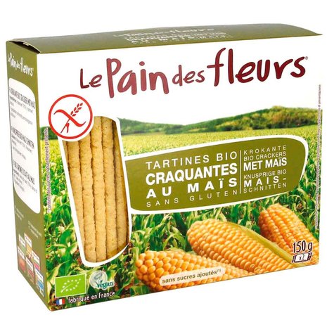 Crackers, met ma&iuml;s, 150gr, le Pain des Fleurs