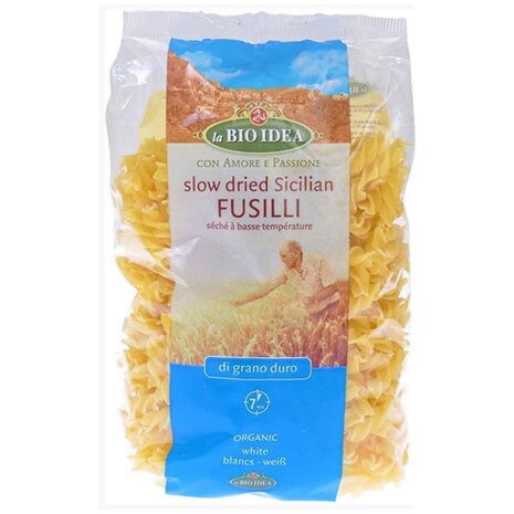 Fusilli, wit, 500gr, La Bio Idea