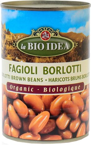 Bruine bonen, borlotti, 400g, La Bio Idea