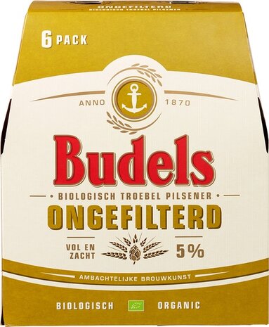 Bier, ongefilterd, 5pr., 6x30ml, Budels