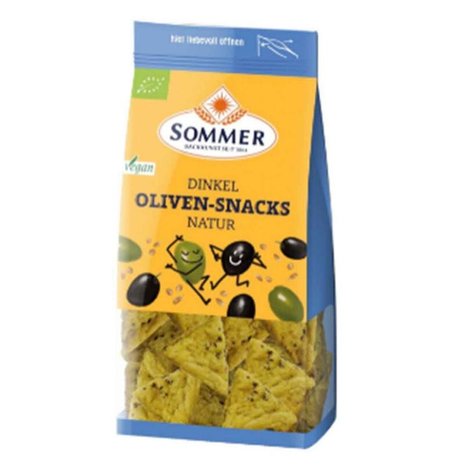 Olijven snacks spelt, 150gr, Sommer &amp; Co