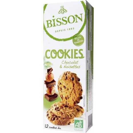 Choco cookies hazelnoot, 200gr, Bisson
