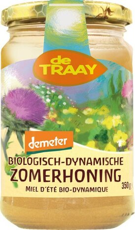 Bloemenhoning, cr&egrave;me, 350g, De Traay