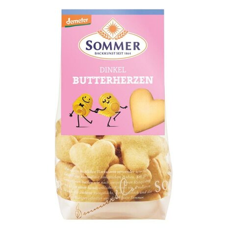 Spelt-boterhartjes, 150gr, Sommer