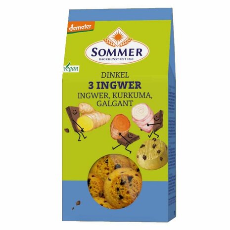 Spelt-gember cookies, 150gr, Sommer