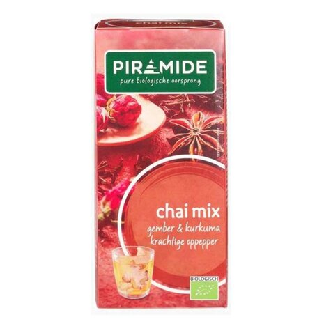 Chai mix kurkuma thee, 20zakjes, Piramide