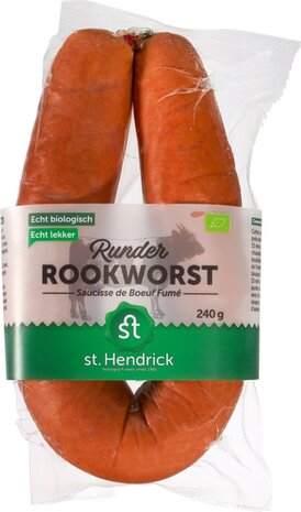 Runder-rookworst, 240gr, St. Hendrick
