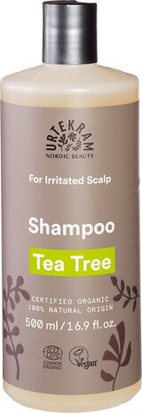 Tea tree shampoo, geirriteerde hoofdhuid, 500ml, Urtekram