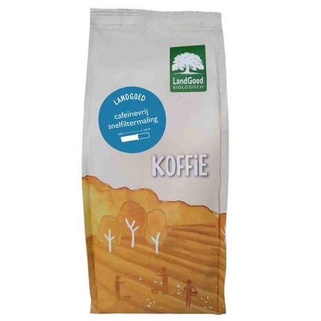 Koffie, caffeinevrij, gemalen, 500gr, Landgoed