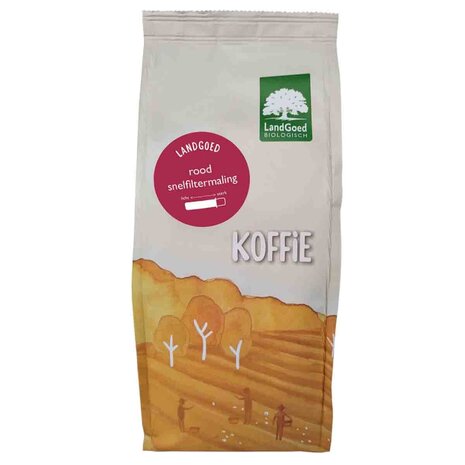 Koffie, roodmerk, gemalen, 500gr, Landgoed