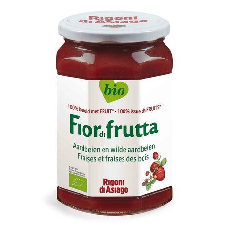 Fruitbeleg aardbeien, 630gr, Fiordifrutta