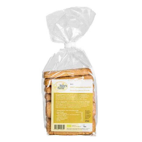 Billy s Farm, speltstaafjes, amandel, 175gr