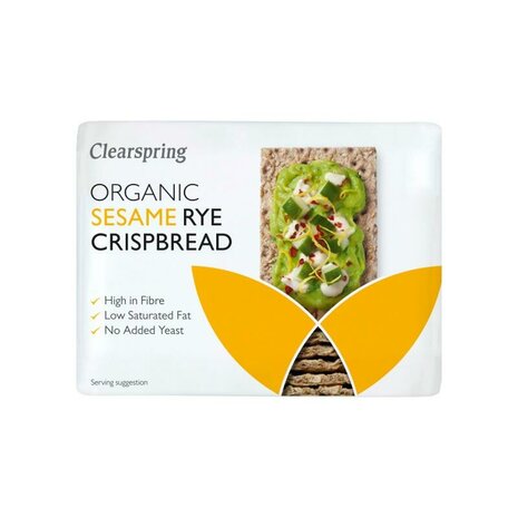 Knackebrod, met sesam, 200gr, Clearspring