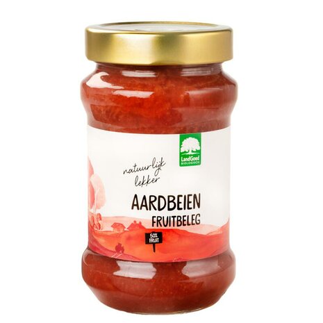 Aardbeien fruitbeleg, 400gr, Landgoed