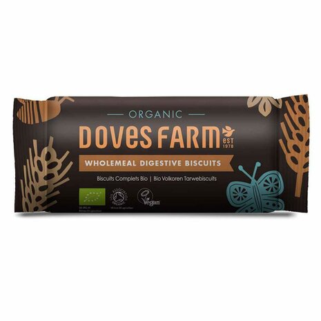 Biscuits digestive volkoren tarwe, 200gr, Doves Farm