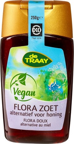 Flora zoet, knijpfles, 270gr, De Traay honing