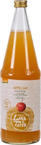 Appelsap natuurtroebel, 1ltr, Luna e Terra