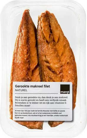 Gerookte makreel filet, 180gr, Marct