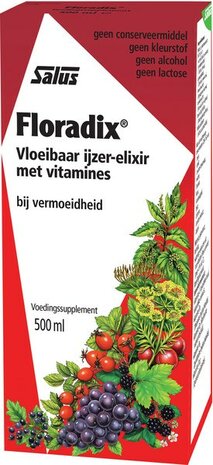 Floradix ijzer-elixer, 500ml, Salus