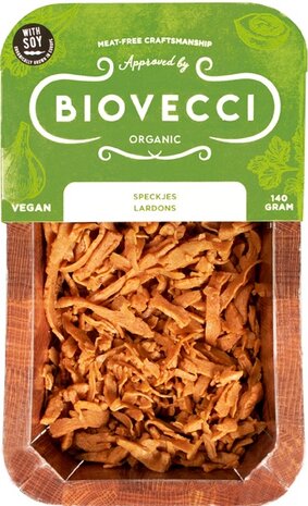 Vegan speckjes, 140gr, Biovecci