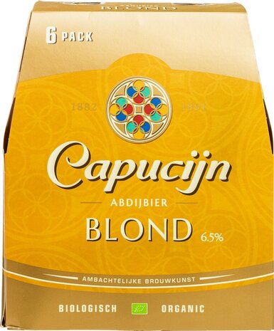 Blond bier, Capucijn, 6x30cl, Budels