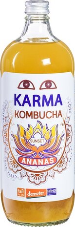 Kombucha, sunset ananas, 1ltr, Karma