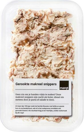 Gerookte makreel snippers, 150gr, Marct