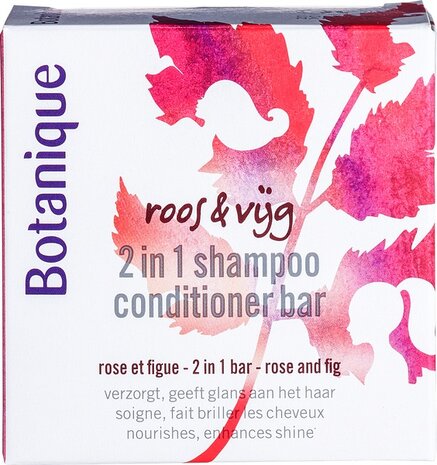 Shampoobar 2-in-1, roos &amp; vijg, 100gr, Botanique