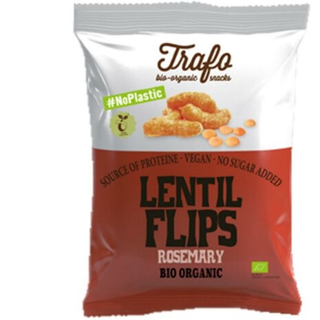 Lentil flips, rozemarijn, 75gr, Trafo