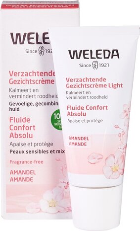 Dag- en nachtcr&egrave;me amandel light - gevoelige &amp; gemengde huid, 30ml, Weleda