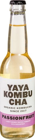 Kombucha, pasionfruit, 330ml, YAYA Kombucha