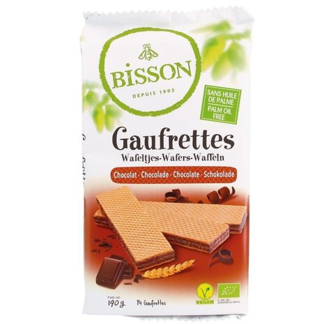 Wafeltjes choco, 190gr, Bisson