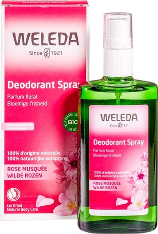 Deodorant wilde rozen, 100ml, Weleda