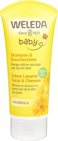 Baby shampoo &amp; douchecr&egrave;me calendula, 200ml, Weleda