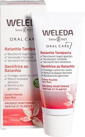 Tandpasta ratanhia, 75ml, Weleda