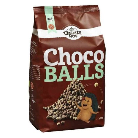 Choco balls, gl&uuml;tenvrij, 300gr, Bauckhof
