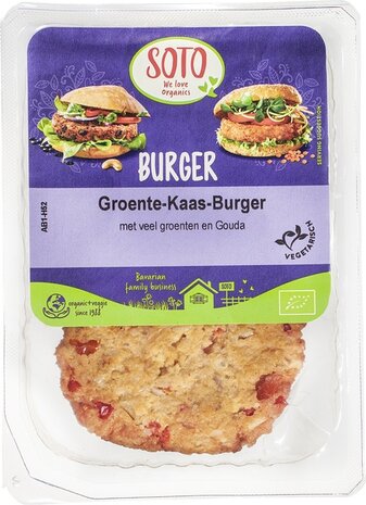 Groente-kaasburger, 200gr, Soto