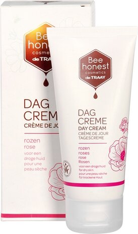 Dagcr&egrave;me rozen - droge huid, 50ml, Bee Honest