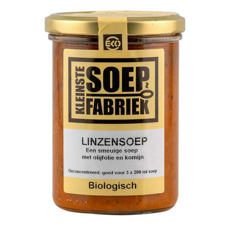 Linzensoep, 400ml, KleinsteSoepFabriek