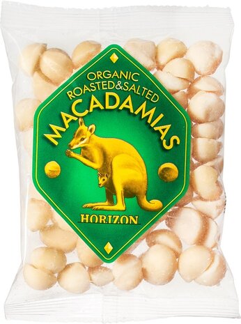 Macadamianoten, gezouten, 50gr, Horizon