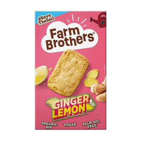 Koekjes, gember-citroen, 150gr, Farm Brothers