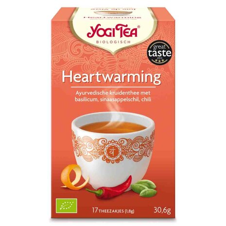 Heart warming tea, 17zakjes, Yogi Tea