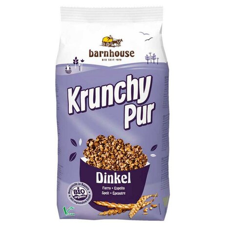 Krunchy, puur spelt, 375gr, Barnhouse