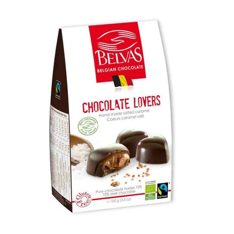 Chocolate Lovers, puur-caramel, 100gr, Belvas