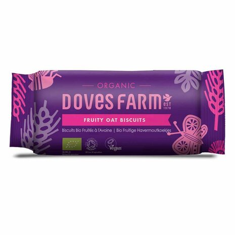 Biscuits fruity oat, 200gr, Doves Farm