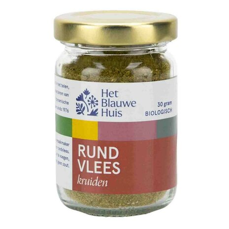 Rundvleeskruiden, 30gr, Het Blauwe Huis