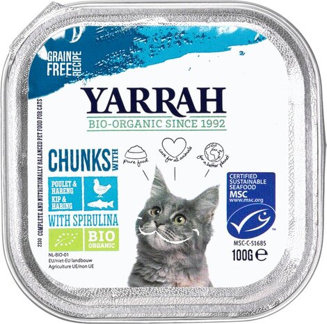 Kattenbrokjes vis, 100gr, Yarrah