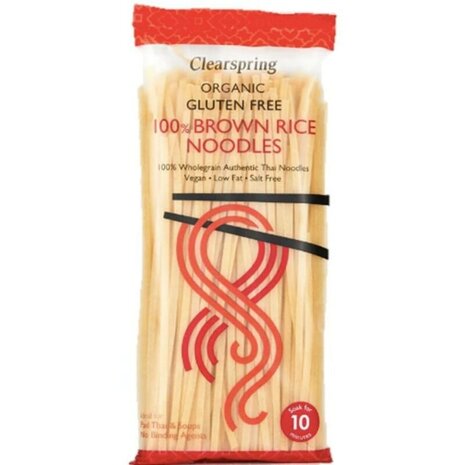 Bruine rijst noodles, 200gr, Clearspring